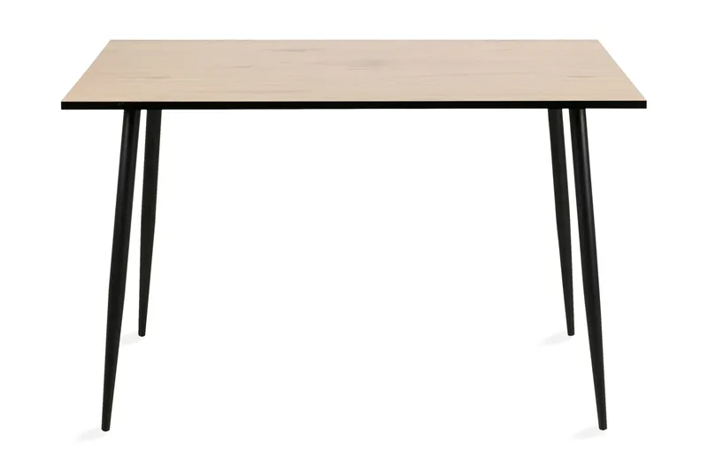 Lejone suorakulmainen ruokapöytä 120 cm puuta tammi- ja metallijäljitelmällä, Ruskea