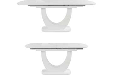 Melfort soikea ruokapöytä 160 cm - Valkoinen - Huonekalut - Pöytä & ruokailuryhmä - Ruokapöydät & keittiön pöydät