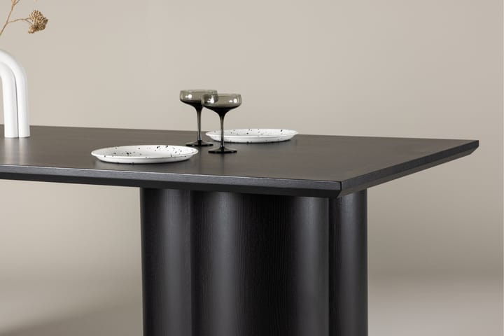 Olivero Ruokapöytä 210x100 cm Musta - Venture Home - Ruokapöydät & keittiön pöydät