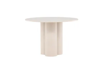 Olivia Ruokapöytä 110 cm - Beige - Huonekalut - Pöytä & ruokailuryhmä - Ruokapöydät & keittiön pöydät