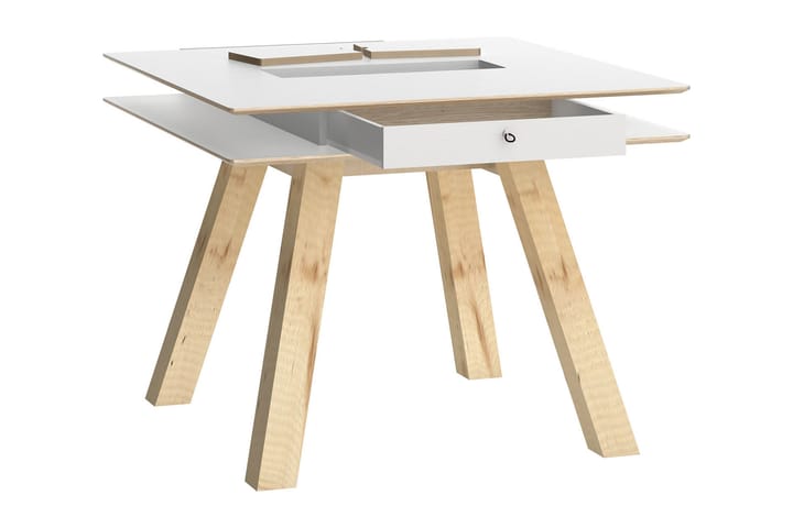 Pöytä 4You 100x100 cm Valkoinen - VOX - Ruokapöydät & keittiön pöydät