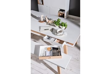 Pöytä 4You 200x100 cm Valkoinen - VOX - Huonekalut - Pöytä & ruokailuryhmä - Ruokapöydät & keittiön pöydät