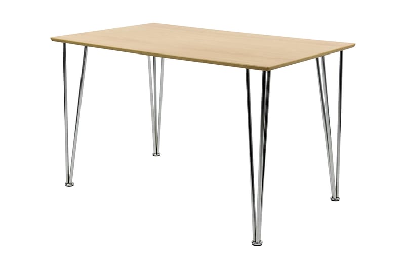 Pöytä Elisha 120 cm - Puu/Kromi - Huonekalut - Pöytä & ruokailuryhmä - Ruokapöydät & keittiön pöydät