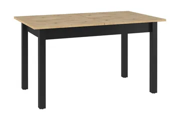 Pöytä Quant 84x140 cm - Tammi/Musta - Huonekalut - Pöytä & ruokailuryhmä - Ruokapöydät & keittiön pöydät