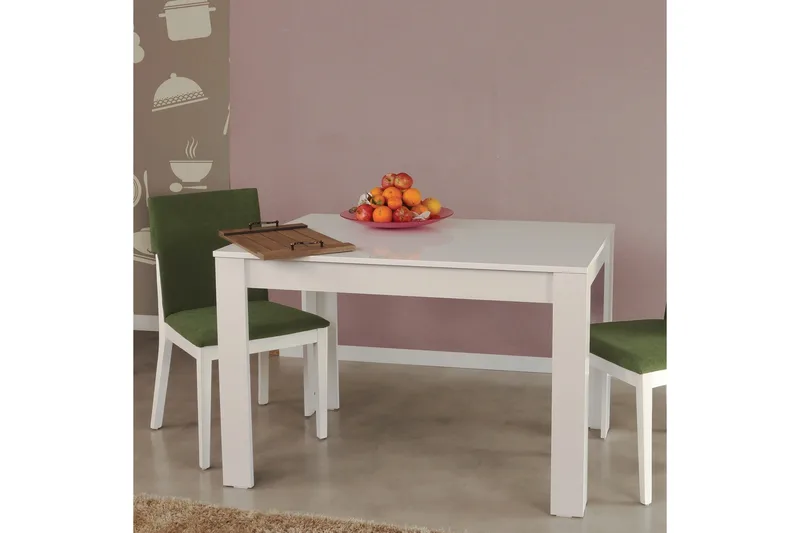 Pöytä Skoglund - Valkoinen - Huonekalut - Pöytä & ruokailuryhmä - Ruokapöydät & keittiön pöydät
