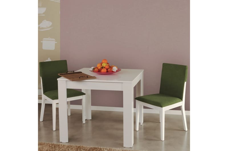 Pöytä Skoglund - Valkoinen/Beige - Huonekalut - Pöytä & ruokailuryhmä - Ruokapöydät & keittiön pöydät