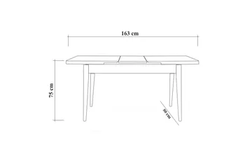 Pöytä Vanlandingham 75 cm - Puu/Luonnonväri/Vihreä - Huonekalut - Pöytä & ruokailuryhmä - Ruokapöydät & keittiön pöydät