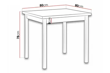 Patrickswell ruokapöytä 80 cm - Huonekalut - Pöytä & ruokailuryhmä - Ruokapöydät & keittiön pöydät