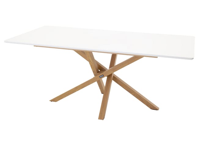 Piazza Ruokapöytä 180x90 cm Valkoinen - Venture Home - Ruokapöydät & keittiön pöydät