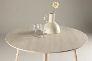Plaza Ruokapöytä 100 cm - Whitewash - Huonekalut - Pöytä & ruokailuryhmä - Ruokapöydät & keittiön pöydät