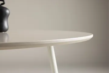Plaza pyöreä ruokapöytä 120 cm metallijäljitelmällä - Beige - Huonekalut - Pöytä & ruokailuryhmä - Ruokapöydät & keittiön pöydät