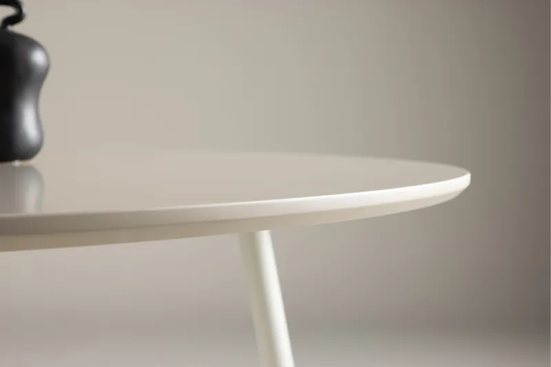 Plaza pyöreä ruokapöytä 120 cm metallijäljitelmällä - Beige - Huonekalut - Pöytä & ruokailuryhmä - Ruokapöydät & keittiön pöydät