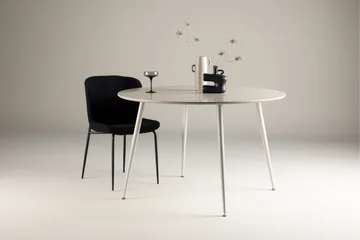 Plaza pyöreä ruokapöytä 120 cm metallijäljitelmällä - Beige - Huonekalut - Pöytä & ruokailuryhmä - Ruokapöydät & keittiön pöydät