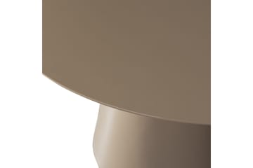 Prinka pyöreä ruokapöytä 120 cm metallilook-pinnalla - Beige - Huonekalut - Pöytä & ruokailuryhmä - Ruokapöydät & keittiön pöydät