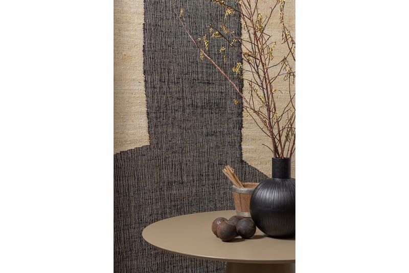 Prinka pyöreä ruokapöytä 120 cm metallilook-pinnalla - Beige - Huonekalut - Pöytä & ruokailuryhmä - Ruokapöydät & keittiön pöydät