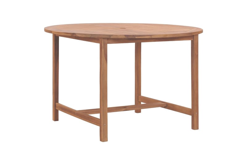 Puutarhan ruokapöytä Ã˜110x75 cm täysi tiikki - Ruskea - Huonekalut - Pöytä & ruokailuryhmä - Ruokapöydät & keittiön pöydät