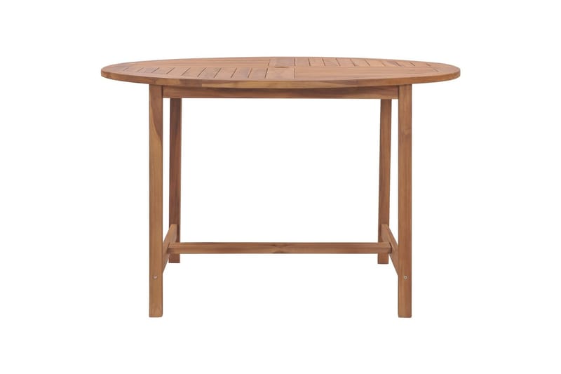 Puutarhan ruokapöytä Ã˜110x75 cm täysi tiikki - Ruskea - Huonekalut - Pöytä & ruokailuryhmä - Ruokapöydät & keittiön pöydät