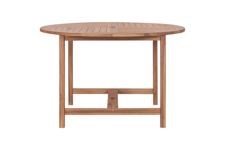 Puutarhan ruokapöytä Ã˜110x75 cm täysi tiikki - Ruskea - Ruokapöydät & keittiön pöydät
