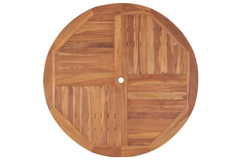 Puutarhan ruokapöytä Ã˜110x75 cm täysi tiikki - Ruskea - Huonekalut - Pöytä & ruokailuryhmä - Ruokapöydät & keittiön pöydät