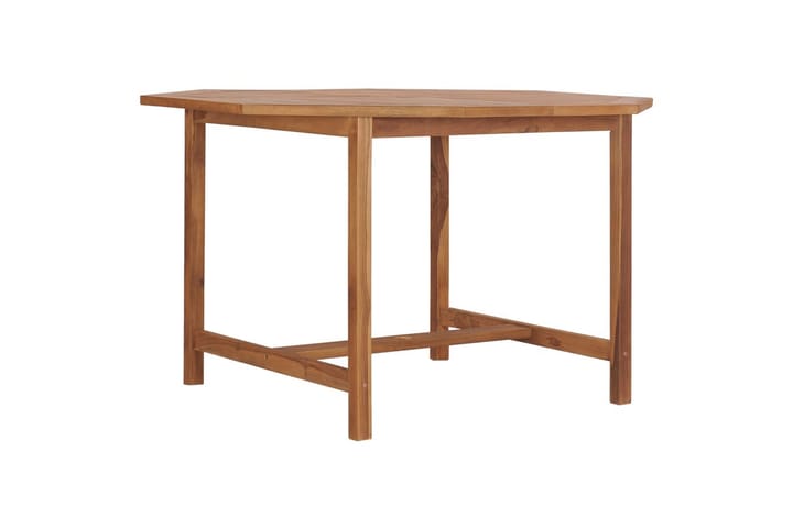 Puutarhan ruokapöytä 110x110x75 cm täysi tiikki - Ruskea - Ruokapöydät & keittiön pöydät