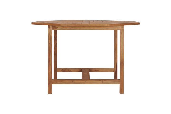Puutarhan ruokapöytä 110x110x75 cm täysi tiikki - Ruskea - Ruokapöydät & keittiön pöydät