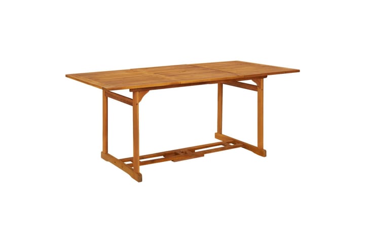 Puutarharuokapöytä 180x90x75 cm täysi akaasiapuu - Ruskea - Ruokapöydät & keittiön pöydät