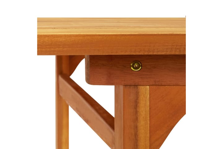 Puutarharuokapöytä 220x90x75 cm täysi akaasiapuu - Ruskea - Ruokapöydät & keittiön pöydät