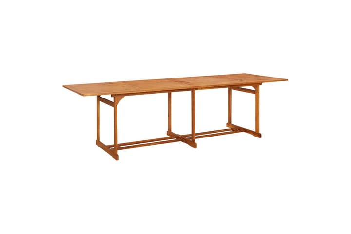 Puutarharuokapöytä 280x90x75 cm täysi akaasiapuu - Ruskea - Ruokapöydät & keittiön pöydät