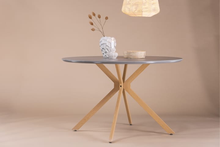 Pyöreä Ruokapöytä Arnulf 120 cm - Harmaa - Ruokapöydät & keittiön pöydät