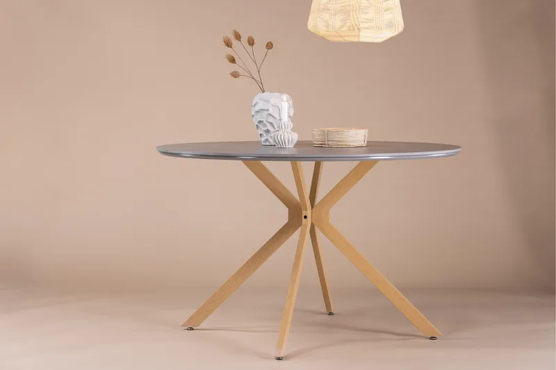 Pyöreä Ruokapöytä Piazza 120 cm - Harmaa - Huonekalut - Pöytä & ruokailuryhmä - Ruokapöydät & keittiön pöydät