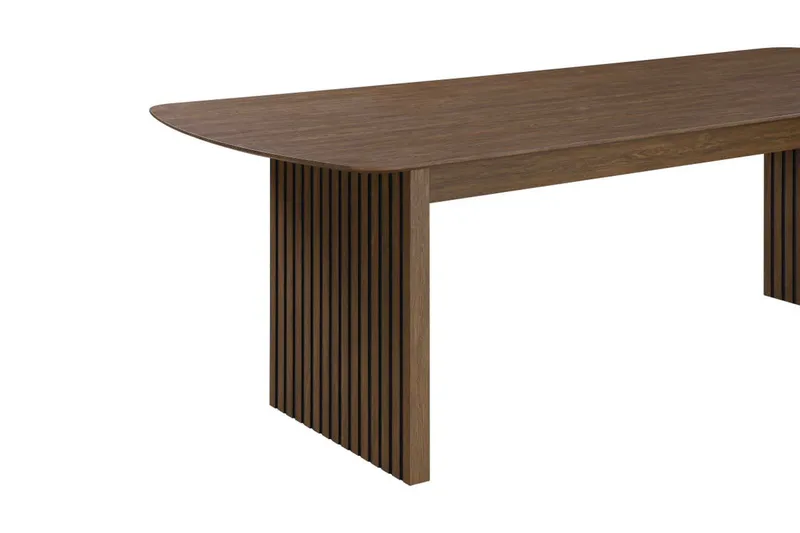 Richeto Ruokapöytä Savutammi 180 cm - Ruskea / Uritettu - Huonekalut - Pöytä & ruokailuryhmä - Ruokapöydät & keittiön pöydät