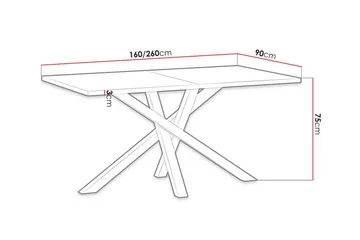 Rosehall ruokapöytä 90 cm - Huonekalut - Pöytä & ruokailuryhmä - Ruokapöydät & keittiön pöydät