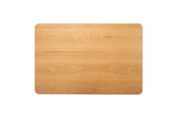 Roxby suorakulmainen ruokapöytä 120x80 cm puuta metallijaloilla - Musta|Ruskea - Huonekalut - Pöytä & ruokailuryhmä - Ruokapöydät & keittiön pöydät