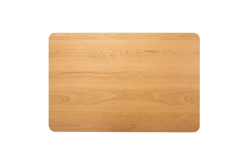 Roxby suorakulmainen ruokapöytä 120x80 cm puuta metallijaloilla - Musta|Ruskea - Huonekalut - Pöytä & ruokailuryhmä - Ruokapöydät & keittiön pöydät