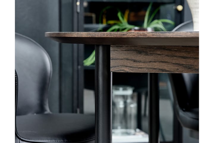 Runt Ruokapöytä Medric 120 cm - Ruskea - Ruokapöydät & keittiön pöydät