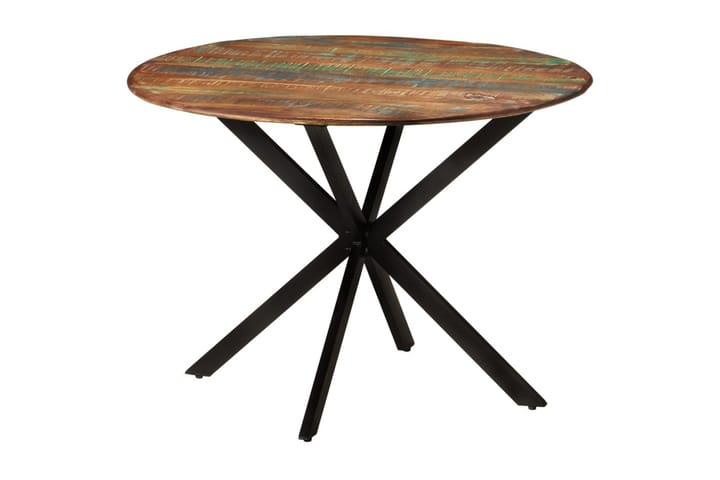 Ruokapöytä Ã˜110x78 cm kierrätetty täyspuu ja teräs - Ruskea - Ruokapöydät & keittiön pöydät