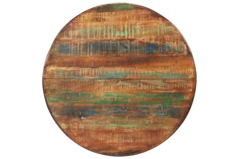 Ruokapöytä Ã˜110x78 cm kierrätetty täyspuu ja teräs - Ruskea - Huonekalut - Pöytä & ruokailuryhmä - Ruokapöydät & keittiön pöydät