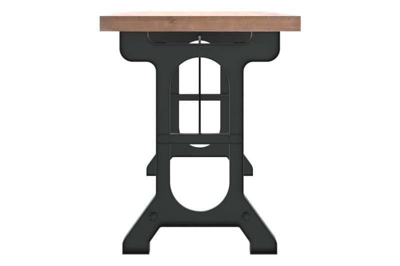 Ruokapöytä 110x65x82 cm täysi kuusi ja rauta - Ruskea - Huonekalut - Pöytä & ruokailuryhmä - Ruokapöydät & keittiön pöydät
