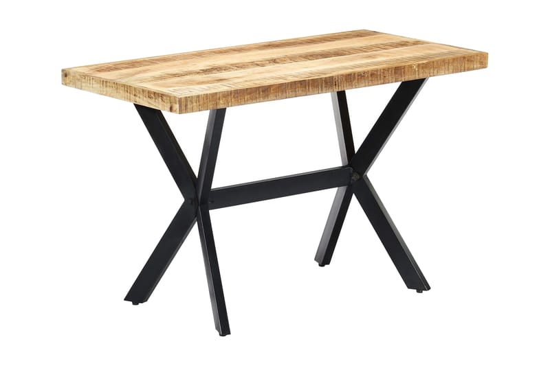 Ruokapöytä 120x60x75 cm karkea mangopuu - Ruskea - Huonekalut - Pöytä & ruokailuryhmä - Ruokapöydät & keittiön pöydät