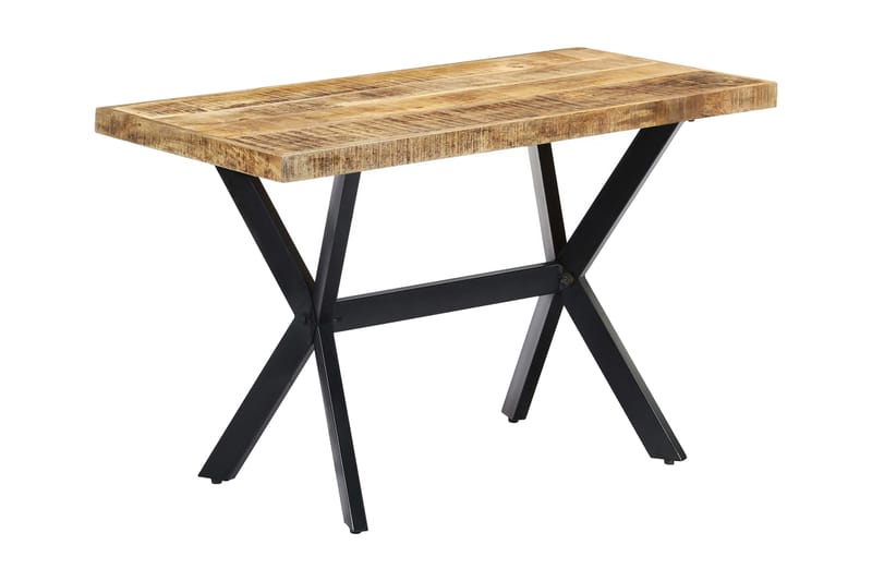 Ruokapöytä 120x60x75 cm karkea mangopuu - Ruskea - Huonekalut - Pöytä & ruokailuryhmä - Ruokapöydät & keittiön pöydät