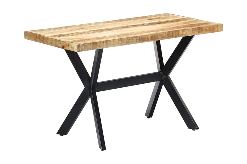 Ruokapöytä 120x60x75 cm karkea mangopuu - Ruskea - Huonekalut - Pöytä & ruokailuryhmä - Ruokapöydät & keittiön pöydät