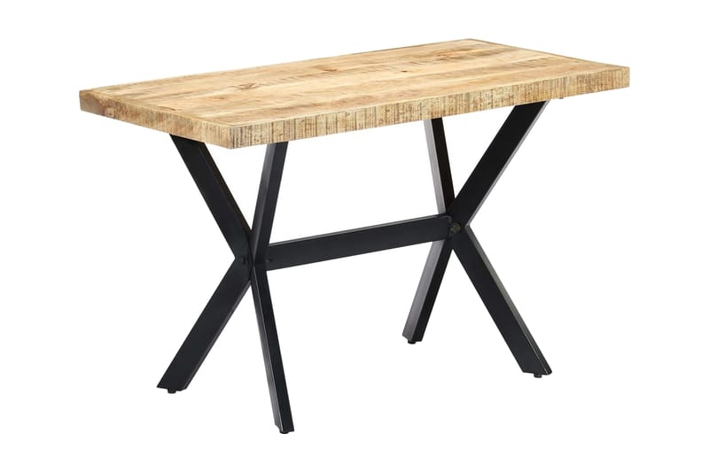 Ruokapöytä 120x60x75 cm karkea mangopuu - Ruskea - Huonekalut - Pöytä & ruokailuryhmä - Ruokapöydät & keittiön pöydät