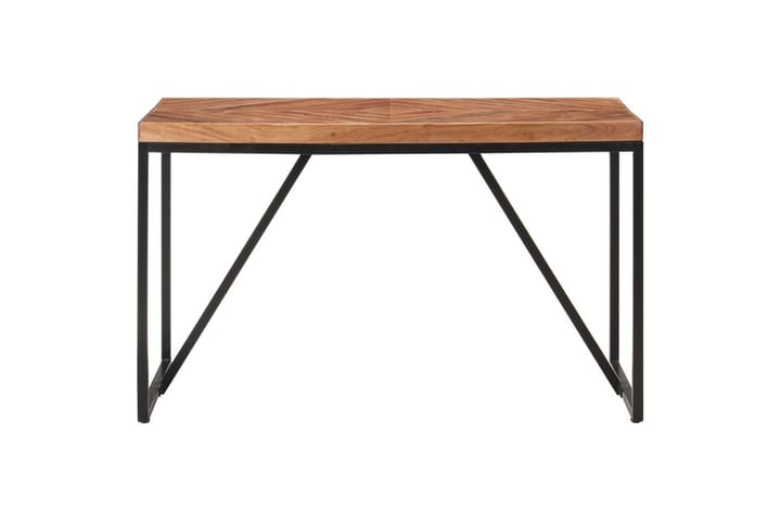 Ruokapöytä 120x60x76 cm täysi akaasia- ja mangopuu - Musta - Ruokapöydät & keittiön pöydät