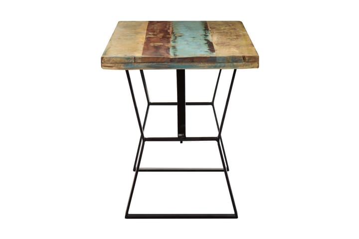 Ruokapöytä 120x60x76 cm uusiokäytetty puu - Monivärinen - Ruokapöydät & keittiön pöydät