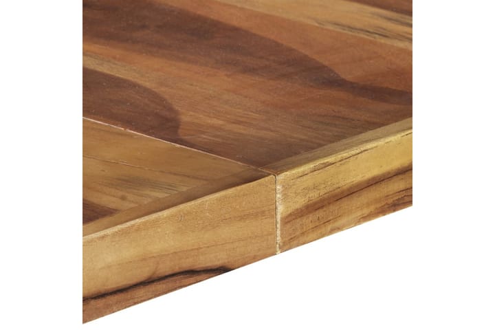Ruokapöytä 140x140x75 cm täysi puu seesamviimeistelyllä - Ruskea - Ruokapöydät & keittiön pöydät