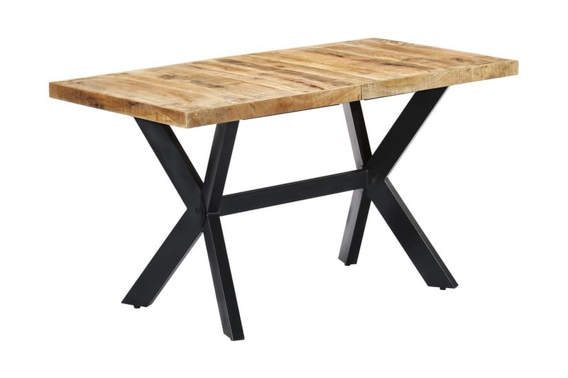 Ruokapöytä 140x70x75 cm karkea mangopuu - Ruskea - Huonekalut - Pöytä & ruokailuryhmä - Ruokapöydät & keittiön pöydät