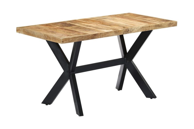 Ruokapöytä 140x70x75 cm karkea mangopuu - Ruskea - Huonekalut - Pöytä & ruokailuryhmä - Ruokapöydät & keittiön pöydät