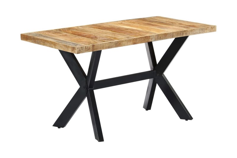 Ruokapöytä 140x70x75 cm karkea mangopuu - Ruskea - Huonekalut - Pöytä & ruokailuryhmä - Ruokapöydät & keittiön pöydät