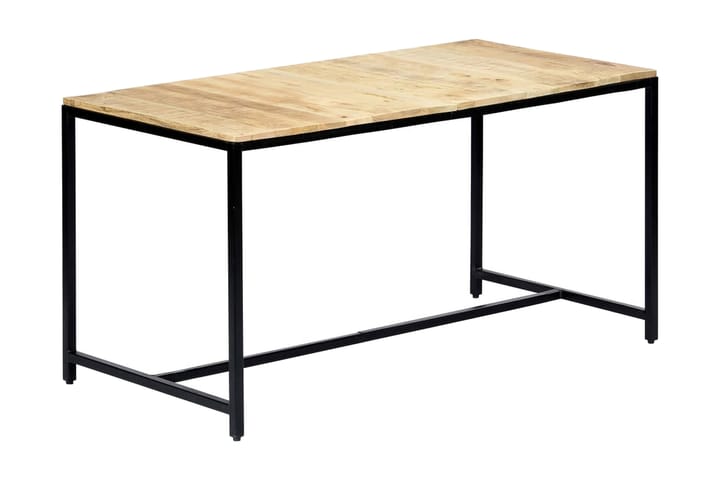 Ruokapöytä 140x70x75 cm karkea mangopuu - Ruskea - Ruokapöydät & keittiön pöydät