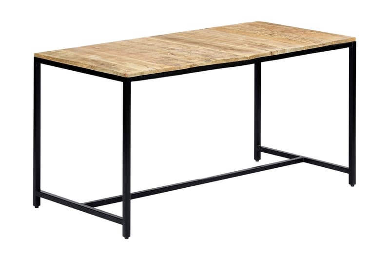 Ruokapöytä 140x70x75 cm karkea mangopuu - Ruskea - Huonekalut - Pöytä & ruokailuryhmä - Ruokapöydät & keittiön pöydät